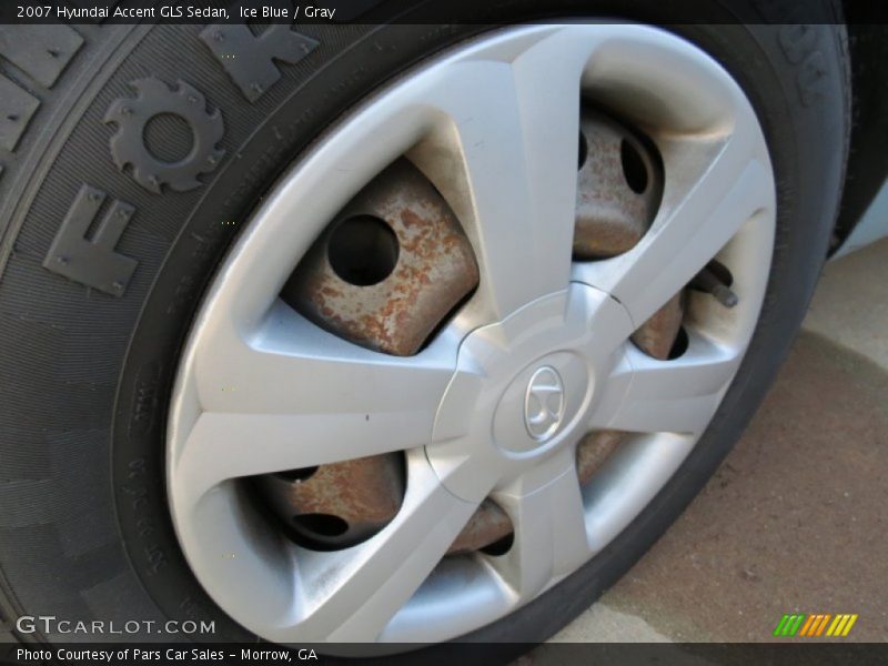 Ice Blue / Gray 2007 Hyundai Accent GLS Sedan