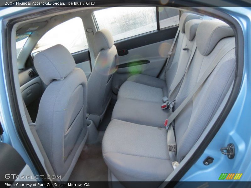 Ice Blue / Gray 2007 Hyundai Accent GLS Sedan