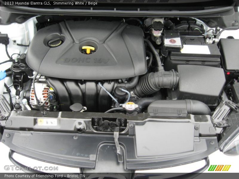 Shimmering White / Beige 2013 Hyundai Elantra GLS