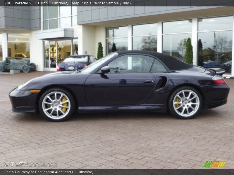  2005 911 Turbo S Cabriolet Deep Purple Paint to Sample