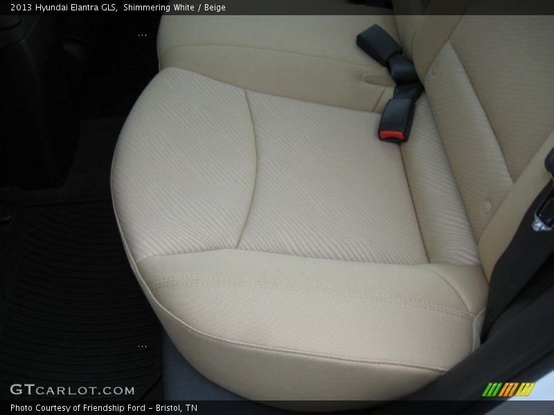Shimmering White / Beige 2013 Hyundai Elantra GLS