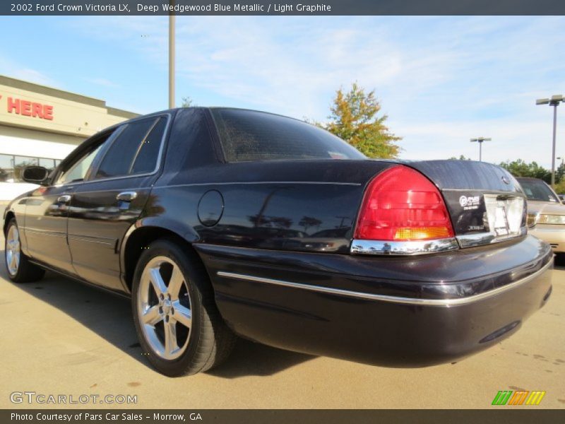 Deep Wedgewood Blue Metallic / Light Graphite 2002 Ford Crown Victoria LX