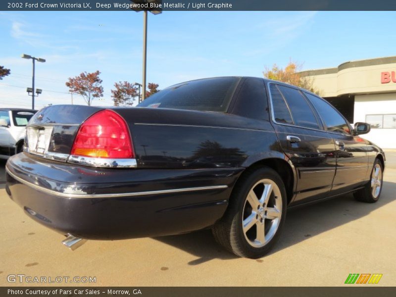 Deep Wedgewood Blue Metallic / Light Graphite 2002 Ford Crown Victoria LX