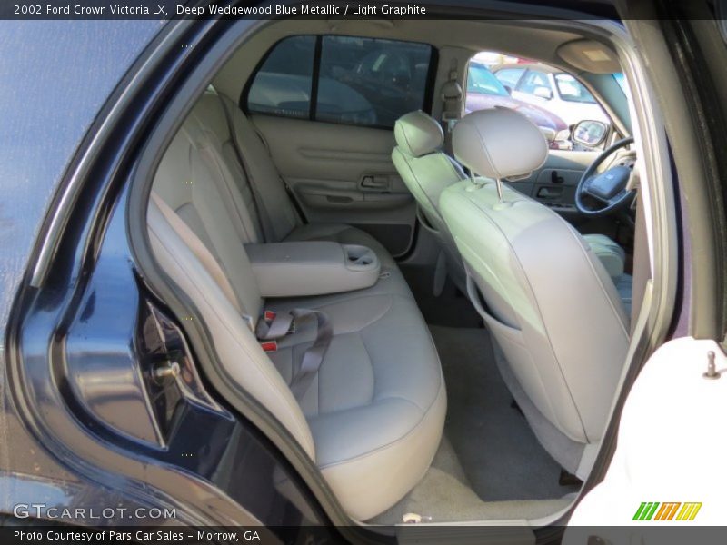 Deep Wedgewood Blue Metallic / Light Graphite 2002 Ford Crown Victoria LX