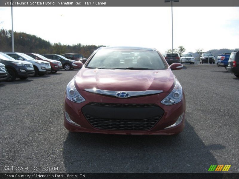 Venetian Red Pearl / Camel 2012 Hyundai Sonata Hybrid