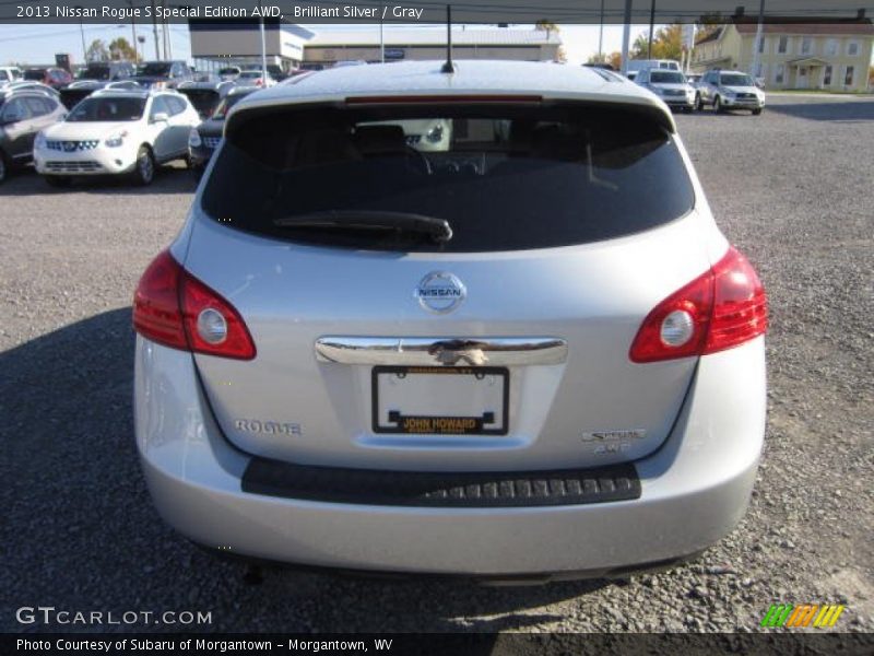 Brilliant Silver / Gray 2013 Nissan Rogue S Special Edition AWD