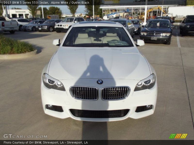 Alpine White / Oyster/Black 2013 BMW 5 Series 550i Sedan