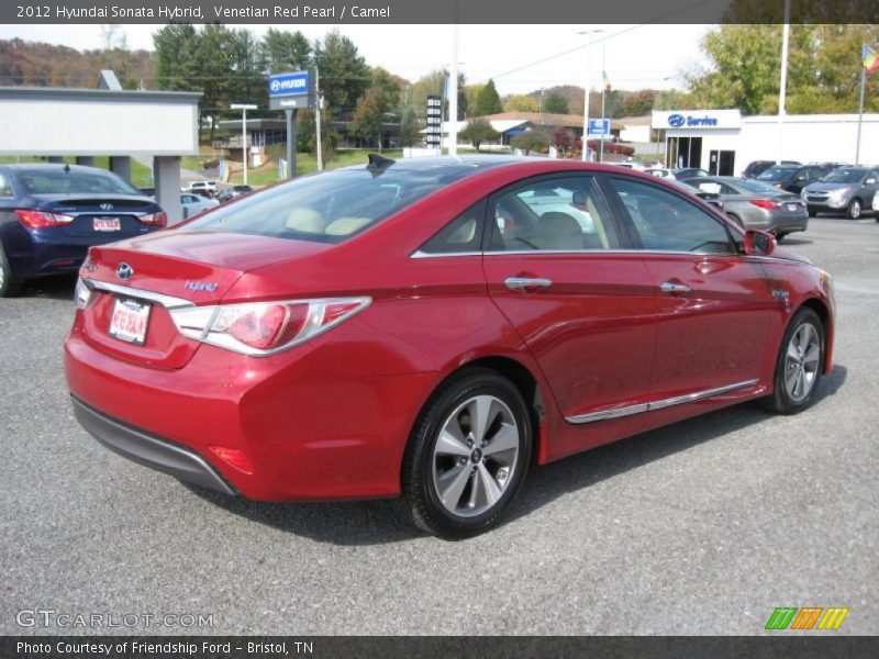 Venetian Red Pearl / Camel 2012 Hyundai Sonata Hybrid