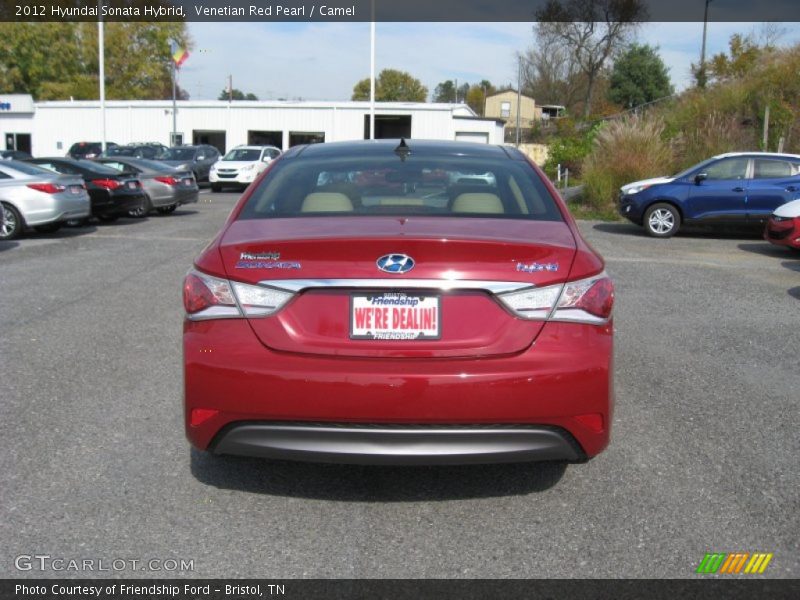 Venetian Red Pearl / Camel 2012 Hyundai Sonata Hybrid