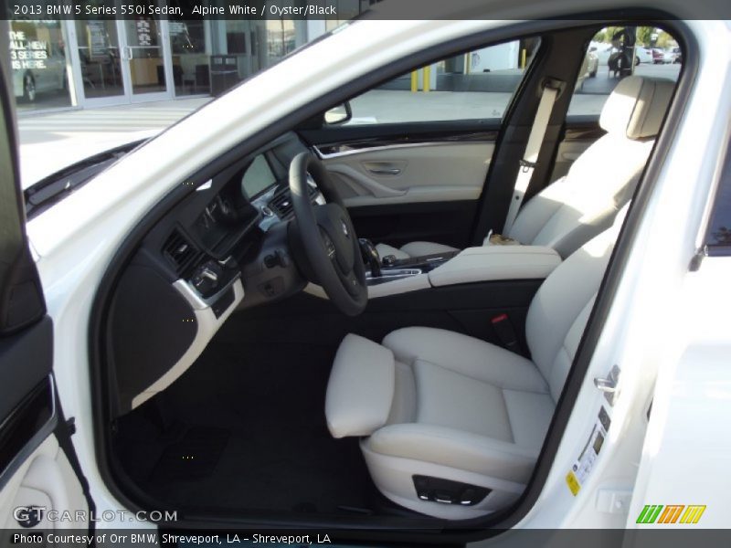 Front Seat of 2013 5 Series 550i Sedan