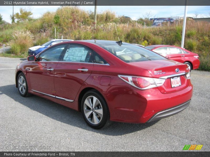 Venetian Red Pearl / Camel 2012 Hyundai Sonata Hybrid