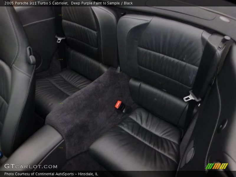 Rear Seat of 2005 911 Turbo S Cabriolet