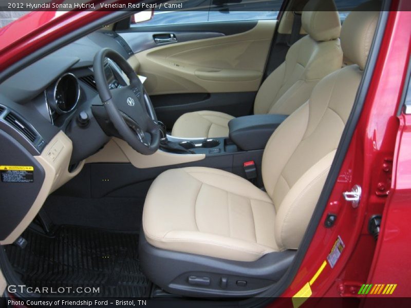 Venetian Red Pearl / Camel 2012 Hyundai Sonata Hybrid