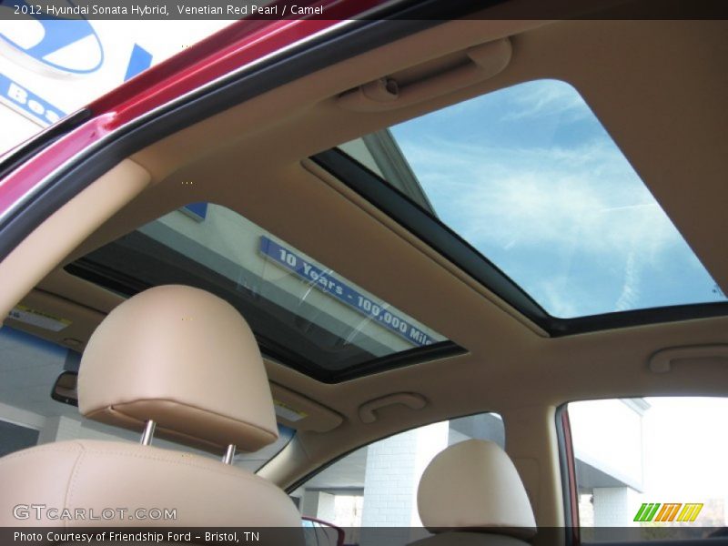 Venetian Red Pearl / Camel 2012 Hyundai Sonata Hybrid