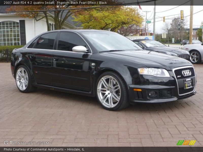 Phantom Black Pearl Effect / Black 2007 Audi RS4 4.2 quattro Sedan
