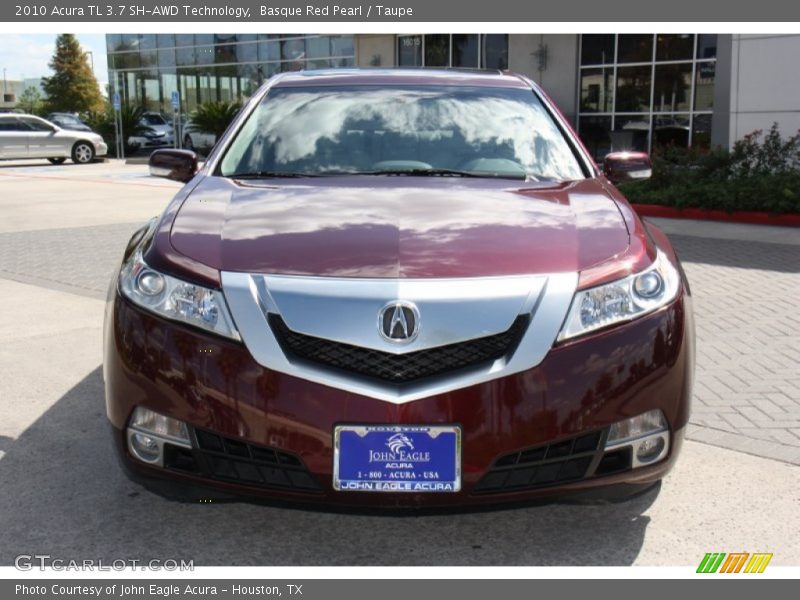 Basque Red Pearl / Taupe 2010 Acura TL 3.7 SH-AWD Technology