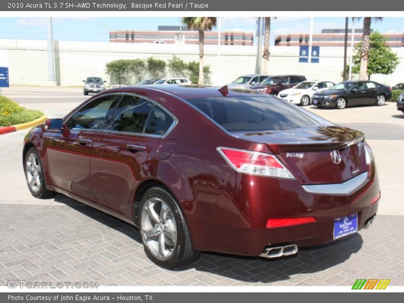 Basque Red Pearl / Taupe 2010 Acura TL 3.7 SH-AWD Technology