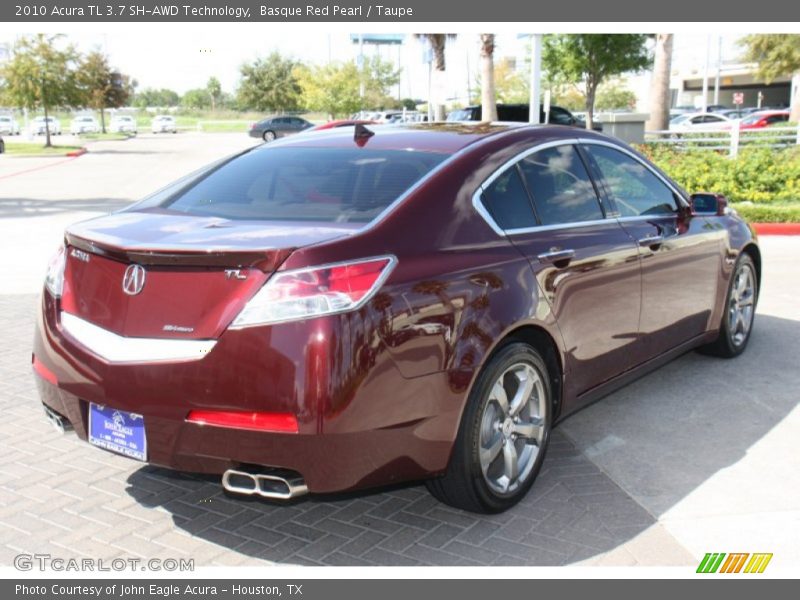 Basque Red Pearl / Taupe 2010 Acura TL 3.7 SH-AWD Technology