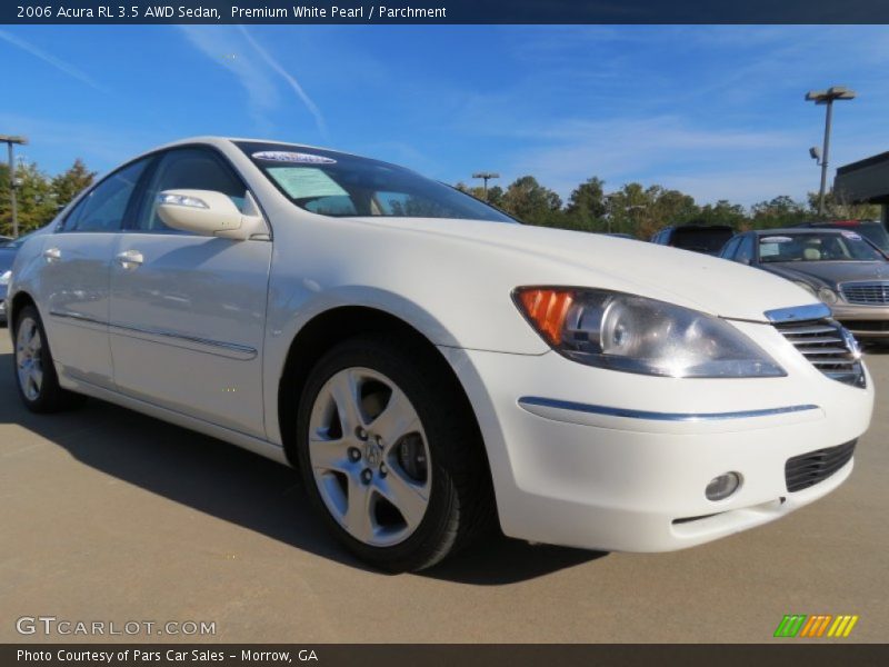 Premium White Pearl / Parchment 2006 Acura RL 3.5 AWD Sedan