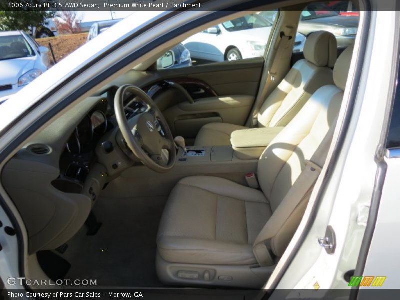Front Seat of 2006 RL 3.5 AWD Sedan