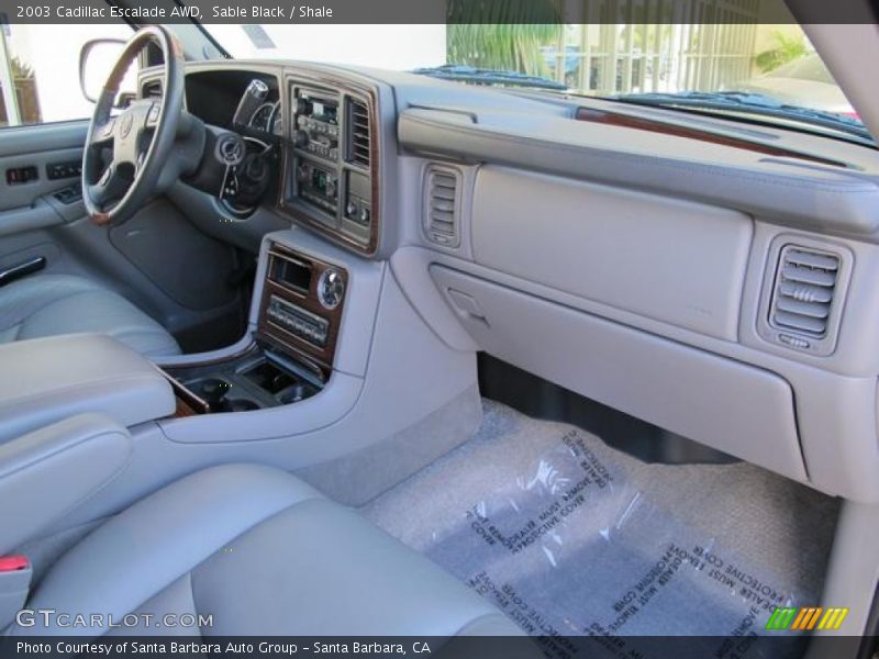 Sable Black / Shale 2003 Cadillac Escalade AWD