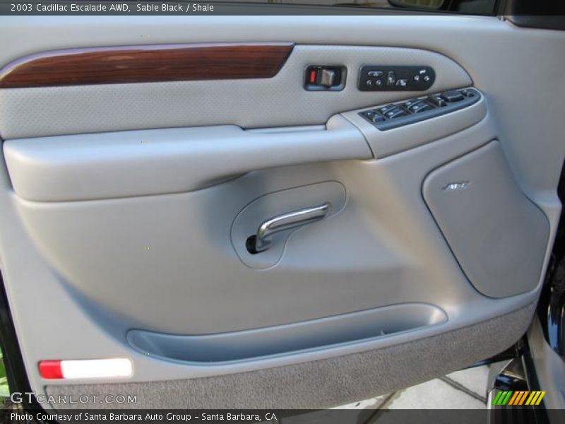 Sable Black / Shale 2003 Cadillac Escalade AWD