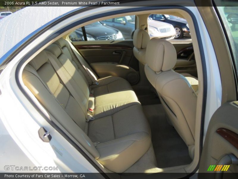 Rear Seat of 2006 RL 3.5 AWD Sedan