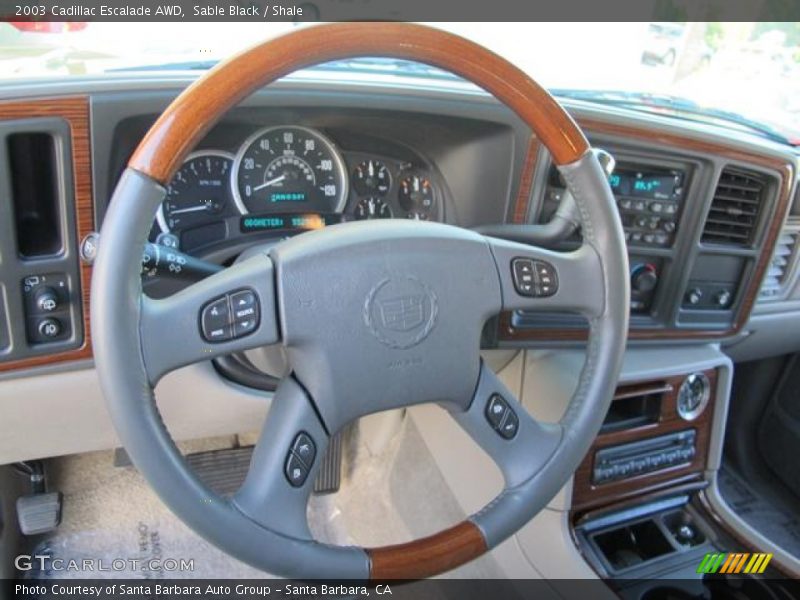 Sable Black / Shale 2003 Cadillac Escalade AWD