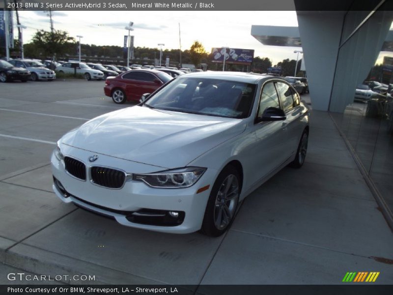 Mineral White Metallic / Black 2013 BMW 3 Series ActiveHybrid 3 Sedan