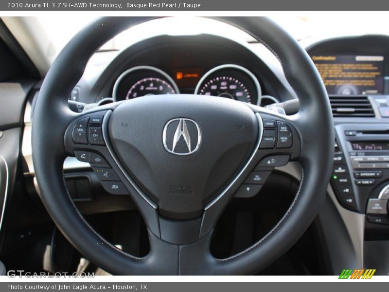 Basque Red Pearl / Taupe 2010 Acura TL 3.7 SH-AWD Technology