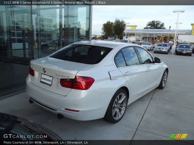 Mineral White Metallic / Black 2013 BMW 3 Series ActiveHybrid 3 Sedan