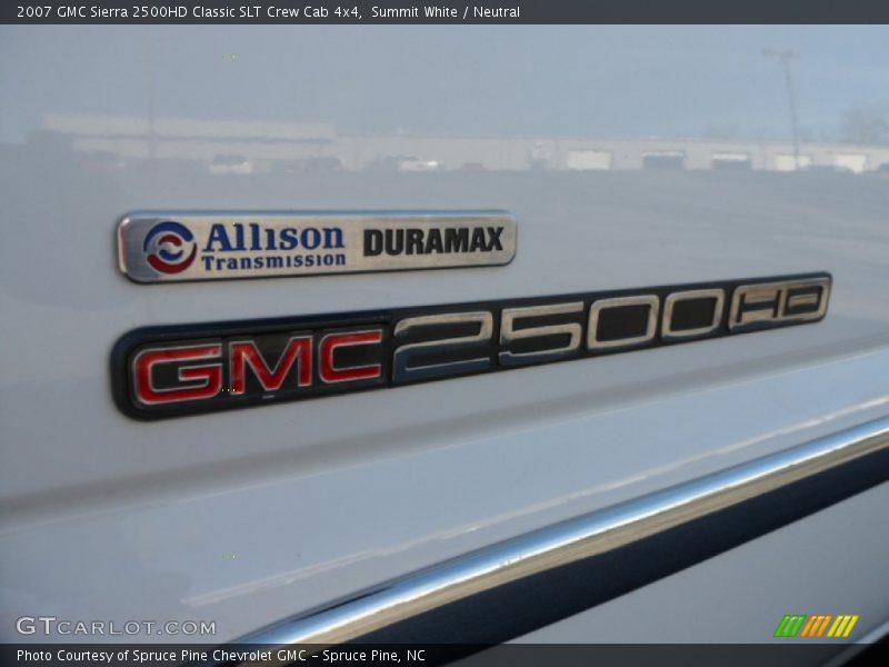 Summit White / Neutral 2007 GMC Sierra 2500HD Classic SLT Crew Cab 4x4