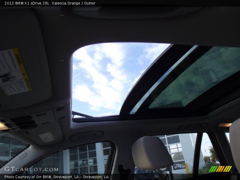 Sunroof of 2013 X1 sDrive 28i