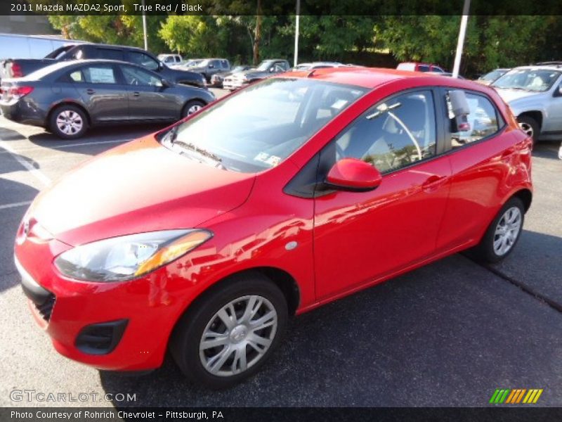 True Red / Black 2011 Mazda MAZDA2 Sport