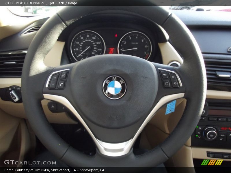 Jet Black / Beige 2013 BMW X1 sDrive 28i