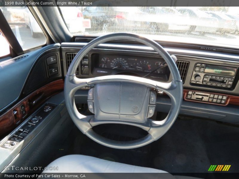 Bright White / Taupe 1998 Buick LeSabre Custom