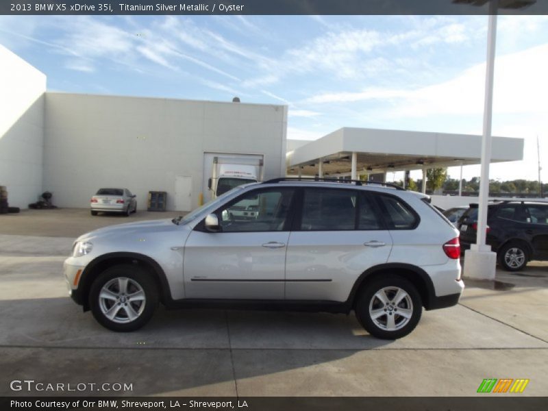 Titanium Silver Metallic / Oyster 2013 BMW X5 xDrive 35i
