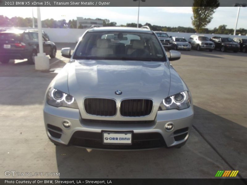 Titanium Silver Metallic / Oyster 2013 BMW X5 xDrive 35i
