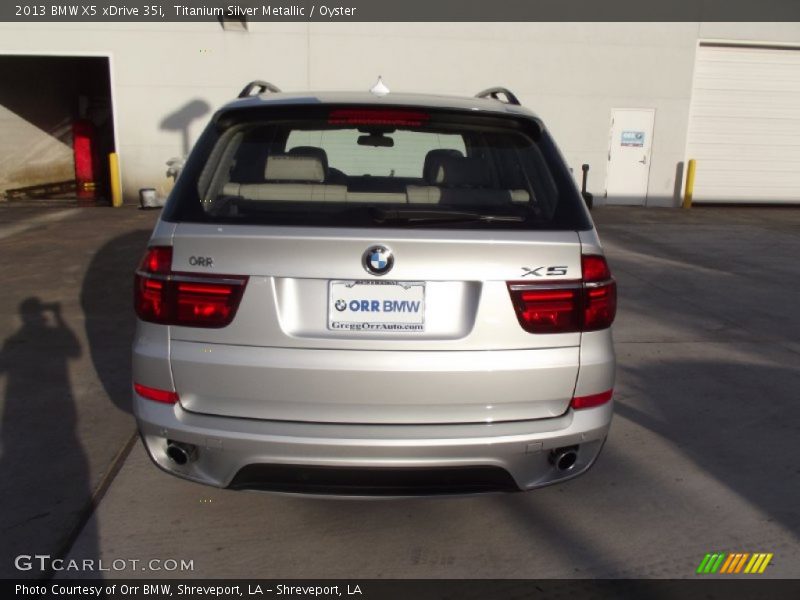 Titanium Silver Metallic / Oyster 2013 BMW X5 xDrive 35i