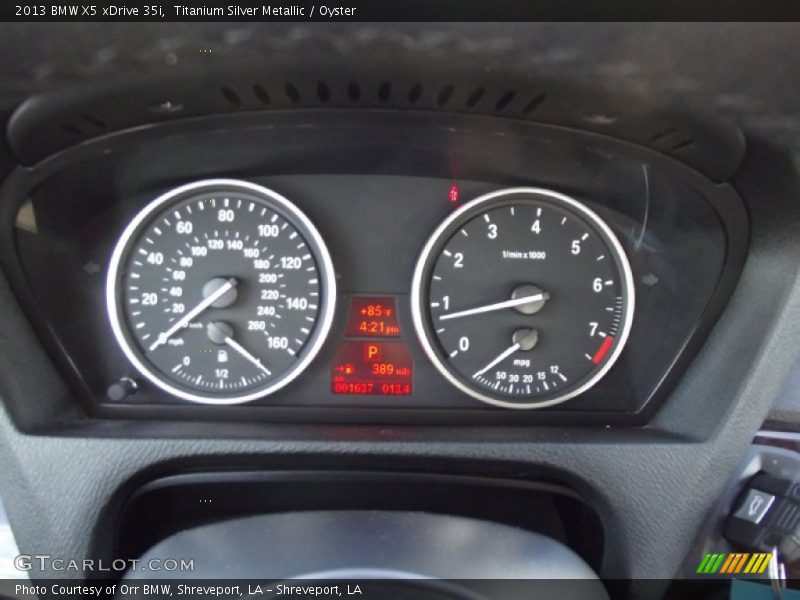 Titanium Silver Metallic / Oyster 2013 BMW X5 xDrive 35i