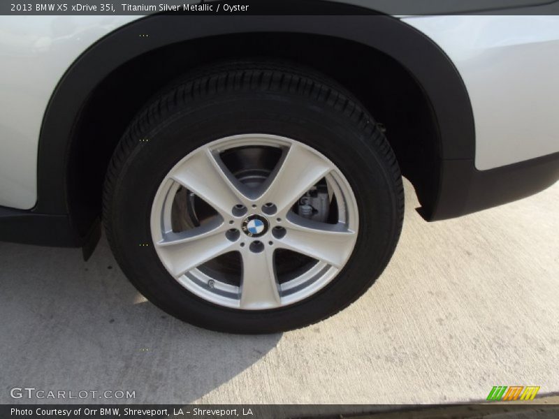 Titanium Silver Metallic / Oyster 2013 BMW X5 xDrive 35i
