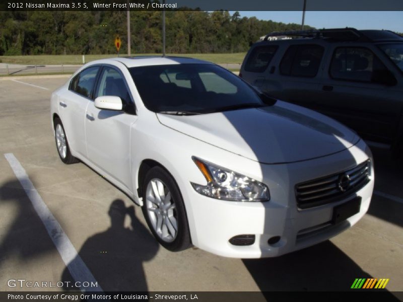 Winter Frost White / Charcoal 2012 Nissan Maxima 3.5 S
