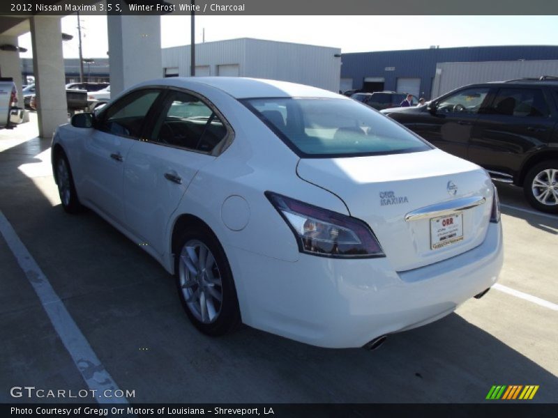 Winter Frost White / Charcoal 2012 Nissan Maxima 3.5 S