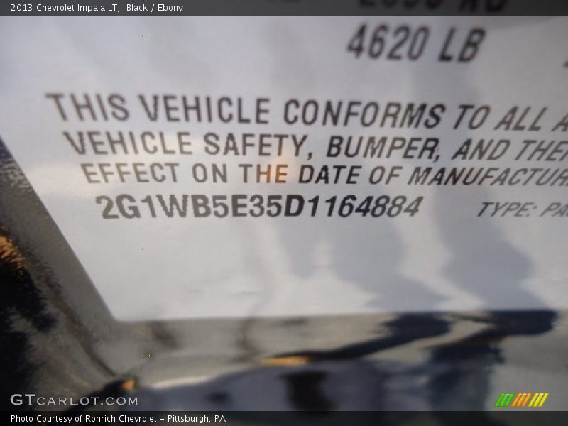 Black / Ebony 2013 Chevrolet Impala LT