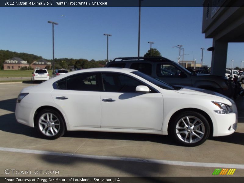 Winter Frost White / Charcoal 2012 Nissan Maxima 3.5 S