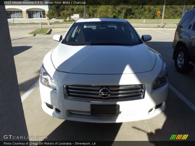 Winter Frost White / Charcoal 2012 Nissan Maxima 3.5 S