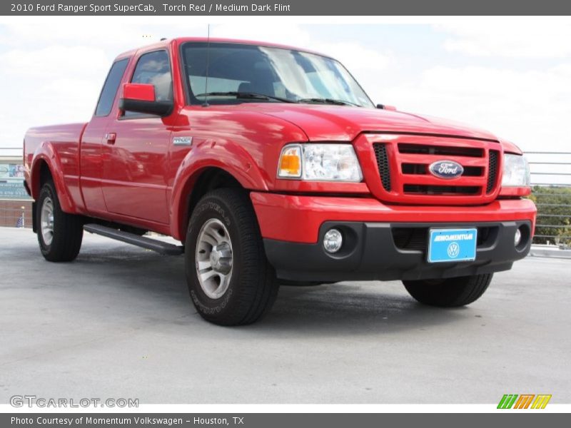 Torch Red / Medium Dark Flint 2010 Ford Ranger Sport SuperCab