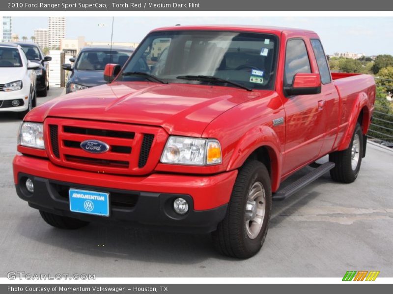 Torch Red / Medium Dark Flint 2010 Ford Ranger Sport SuperCab