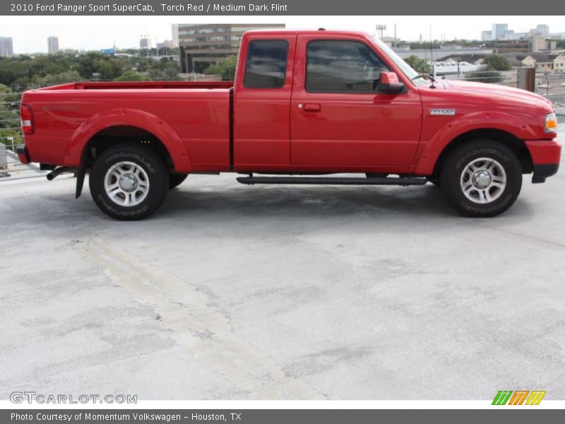 Torch Red / Medium Dark Flint 2010 Ford Ranger Sport SuperCab
