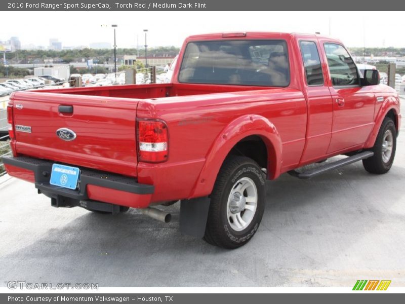 Torch Red / Medium Dark Flint 2010 Ford Ranger Sport SuperCab